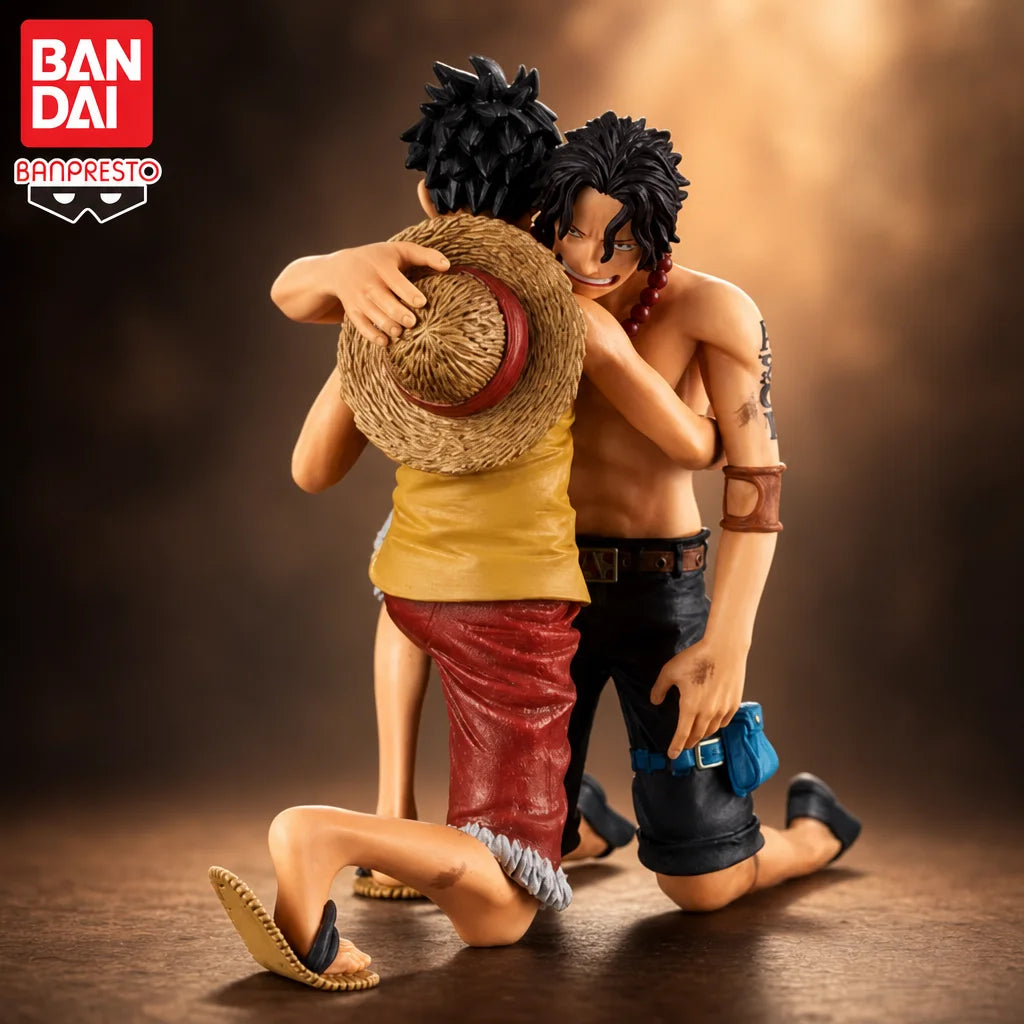Figura Portgas D. Ace y Monkey D. Luffy - One Piece | Banpresto Dramatic Showcase 12cm