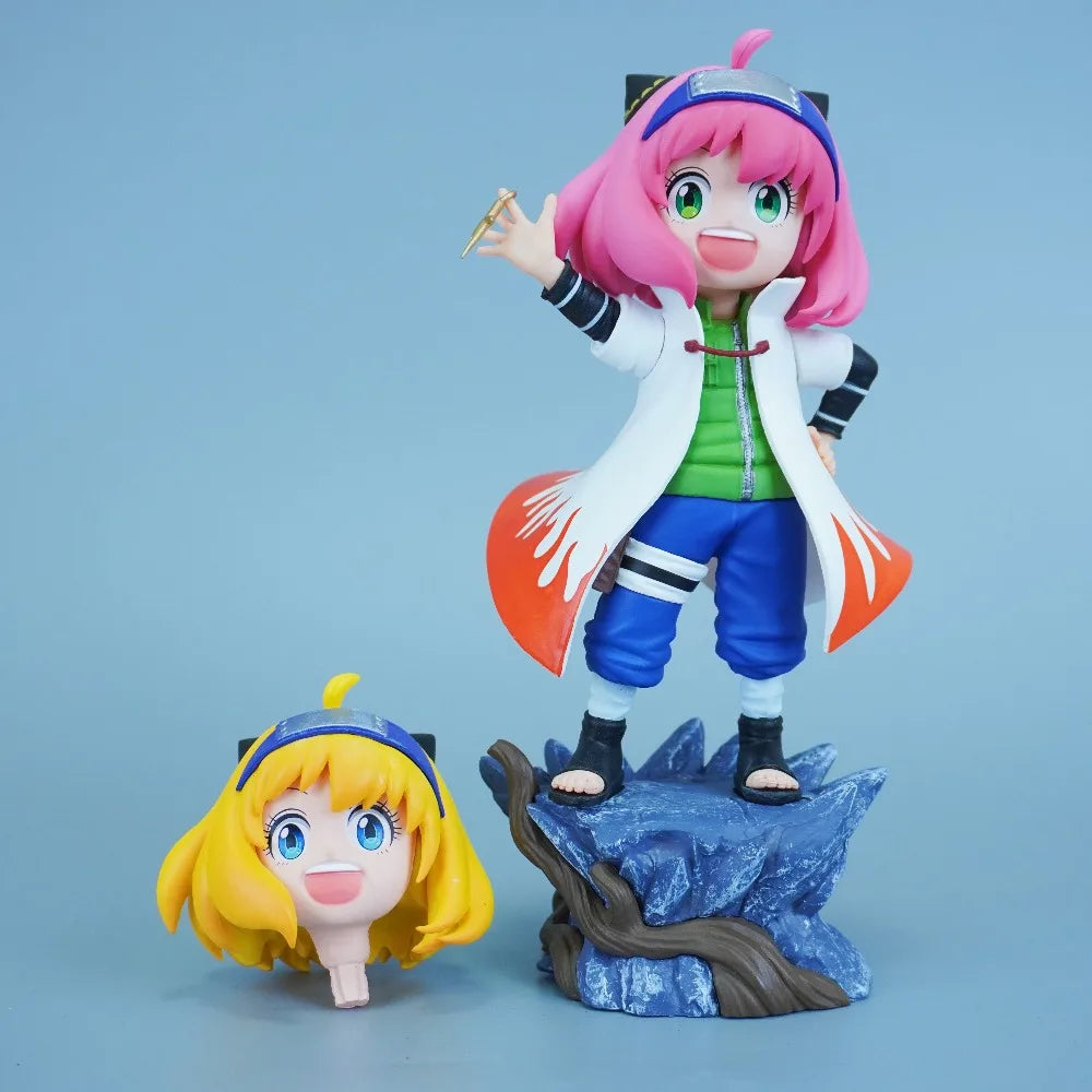 Figura Anya Forger Cosplay Minato - Spy x Family x Naruto | PVC 19cm