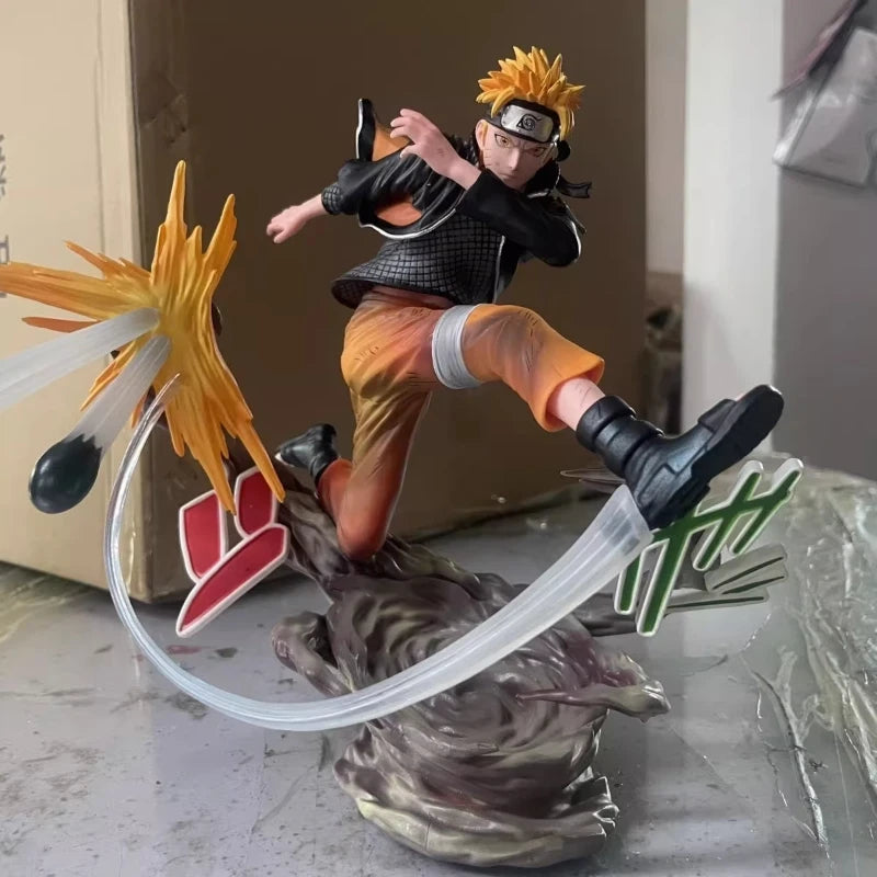 Figura Naruto Uzumaki - Naruto | Naruto Uzumaki en Modo Sabio con doble cabeza intercambiable 22cm