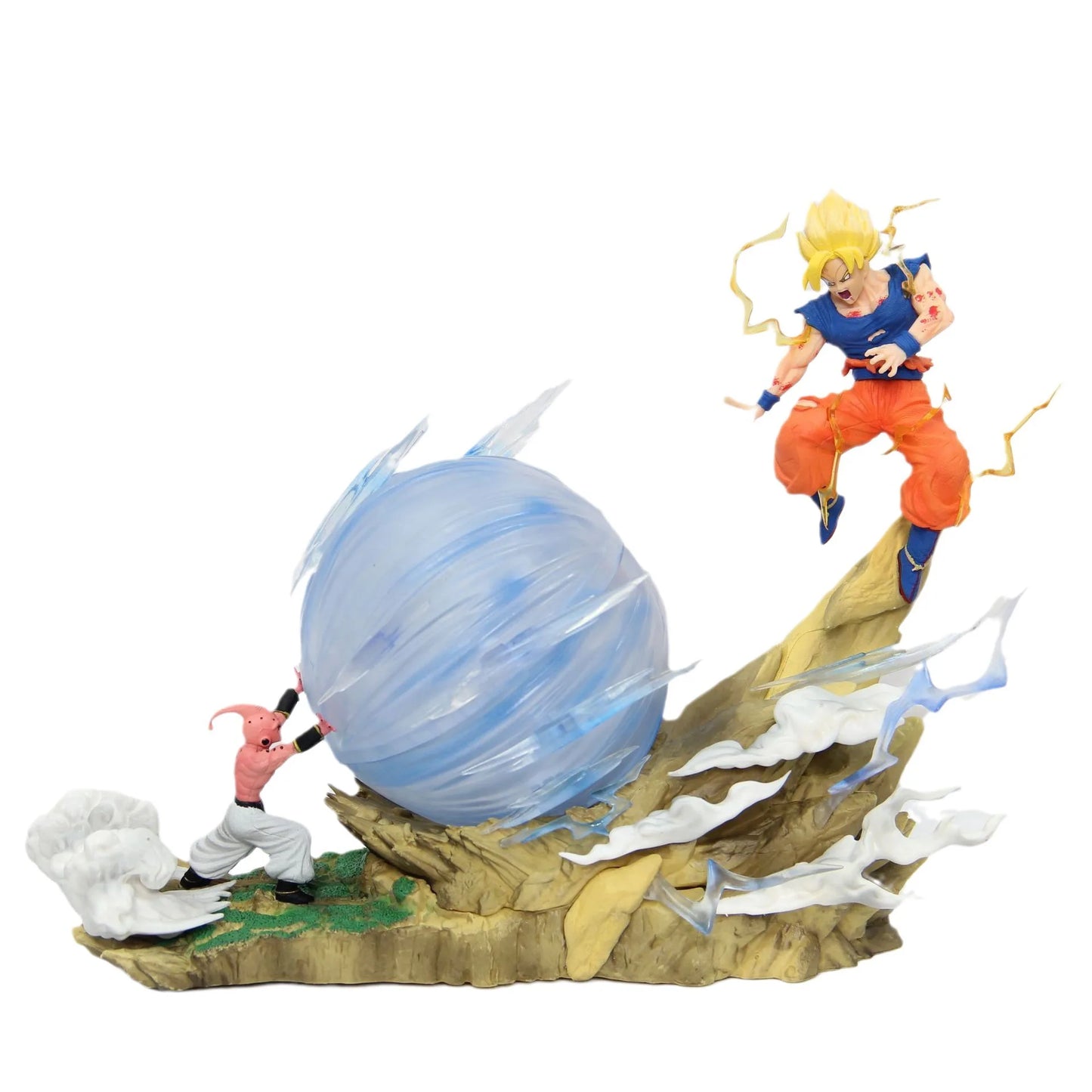 Figura Son Goku vs Majin Buu Genkidama - Dragon Ball Z | 21cm
