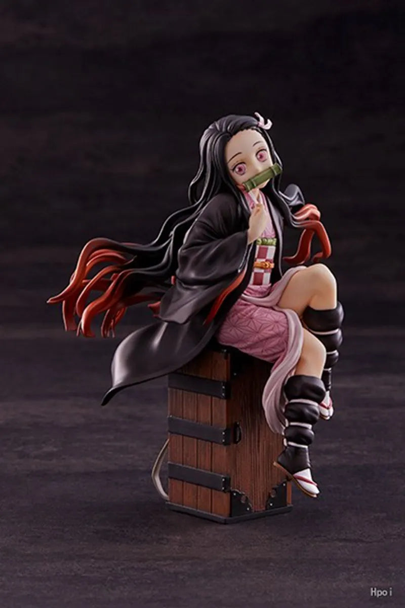 Figura Nezuko Kamado - Demon Slayer | Sentada 15cm