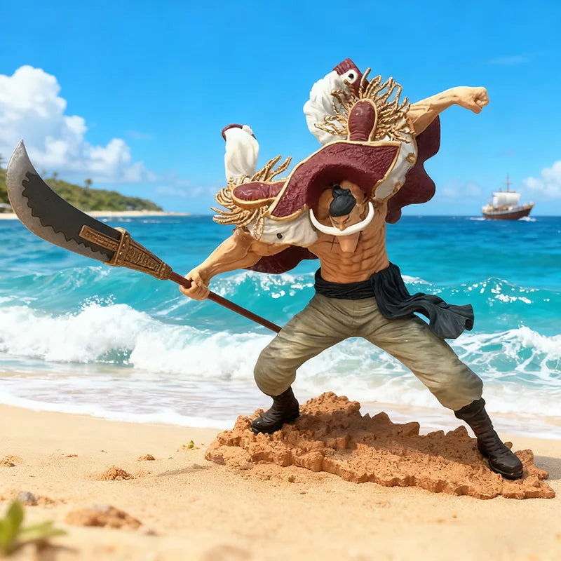 Figura Edward Newgate (Barbablanca) - One Piece | Barbablanca con su bisento en pose de combate 25cm