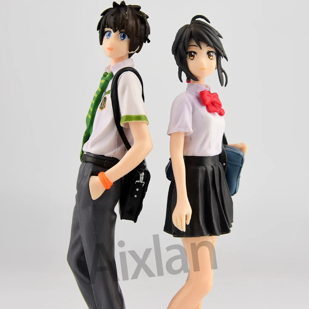 Figuras Your Name y Weathering With You - Makoto Shinkai | Taki, Mitsuha, Hodaka, Hina 20cm