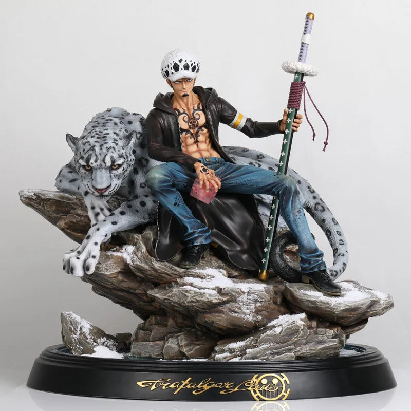 Anime de gran tamaño One Piece Trafalgar Law Battle Ver. GK PVC figura de acción estatua coleccionable modelo niños juguetes muñeca 30CM
