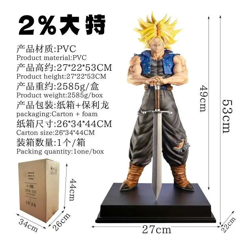 Figura Trunks del Futuro Super Saiyan - Dragon Ball Z | JT Studio 53cm