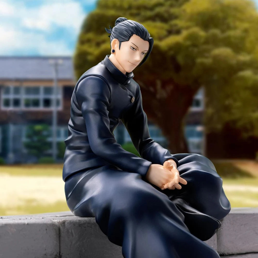 Figura de Anime JJK de 14cm, figura de acción de Gojo sentado, Geto Suguru, modelo de colección de PVC, adornos de escritorio, juguetes para niños, regalos