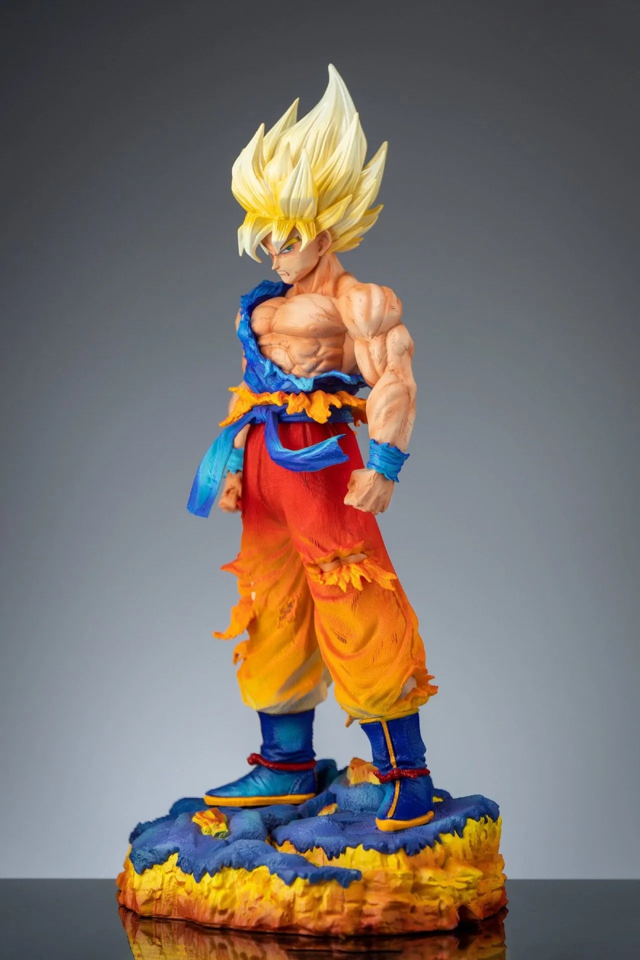 Figura Son Goku - Dragon Ball Z | JT Studio Estatua Batalla Color Especial