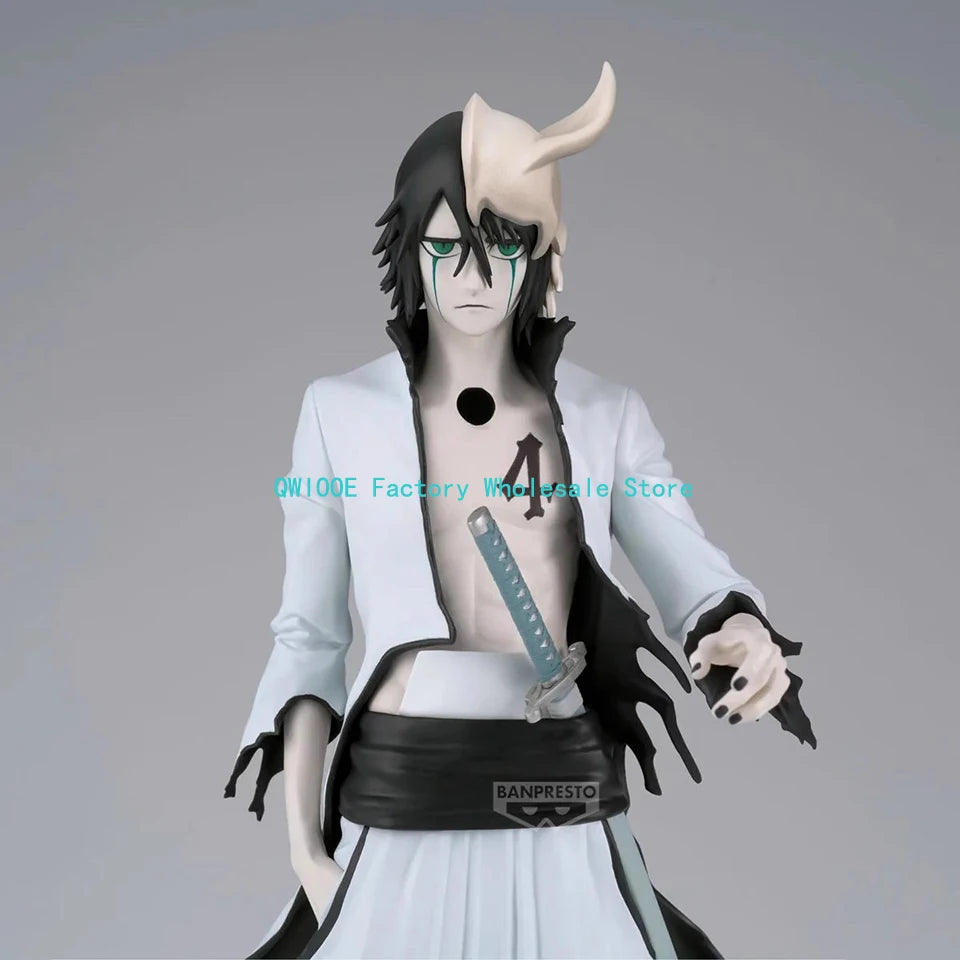 Original genuino Bandai MAXIMATIC Bleach 22 cm ULQUIORRA CIFER figura de acción PVC colección modelo juguetes regalos QWIOOE al por mayor