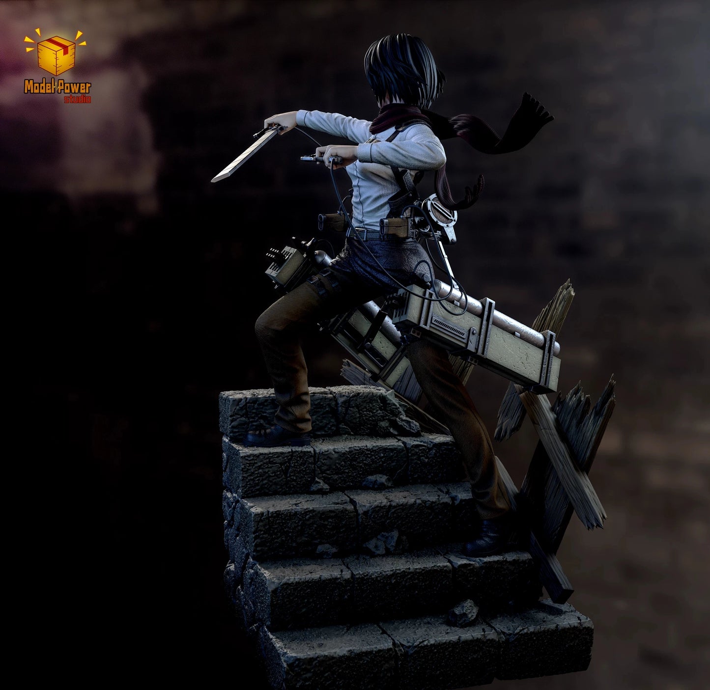 Figura Mikasa Ackerman - Attack on Titan | Power Studio GK 32cm