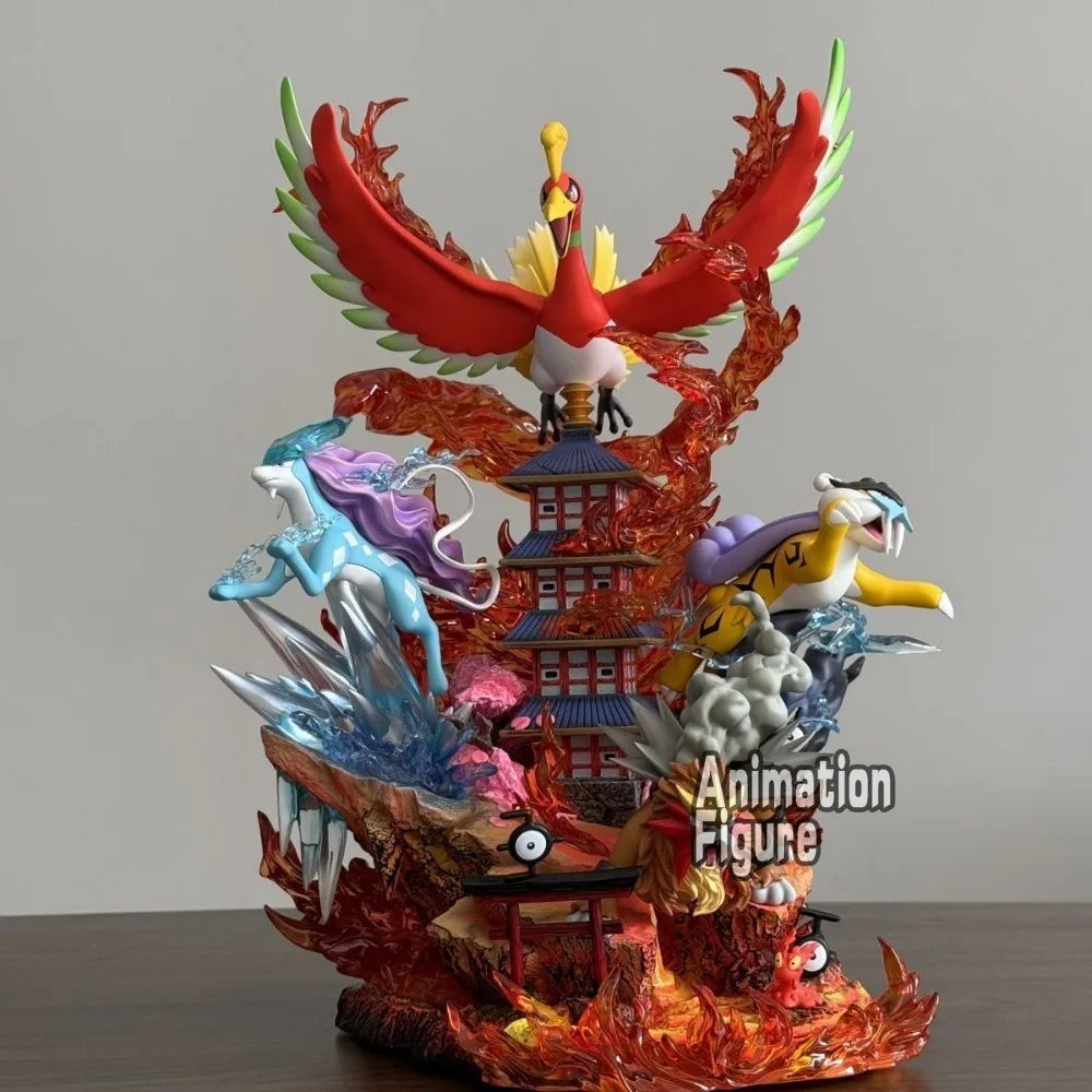 Figura Raikou, Suicune, Entei y Ho-Oh - Pokémon | 38cm