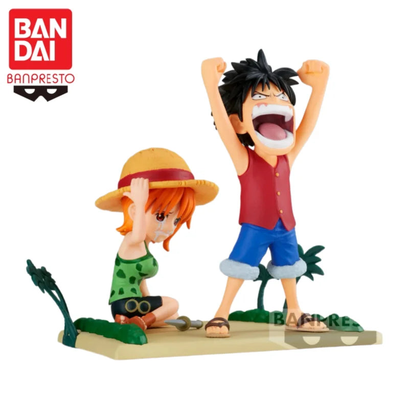 Figura Monkey D. Luffy y Nami - One Piece | Banpresto WCF Log Stories 7cm