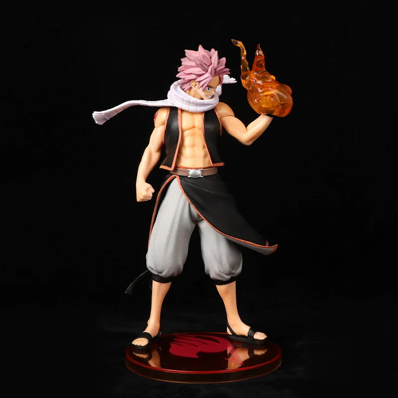 Figura Natsu Dragneel - Fairy Tail | Natsu Dragneel Etherious con efectos de llamas 23cm