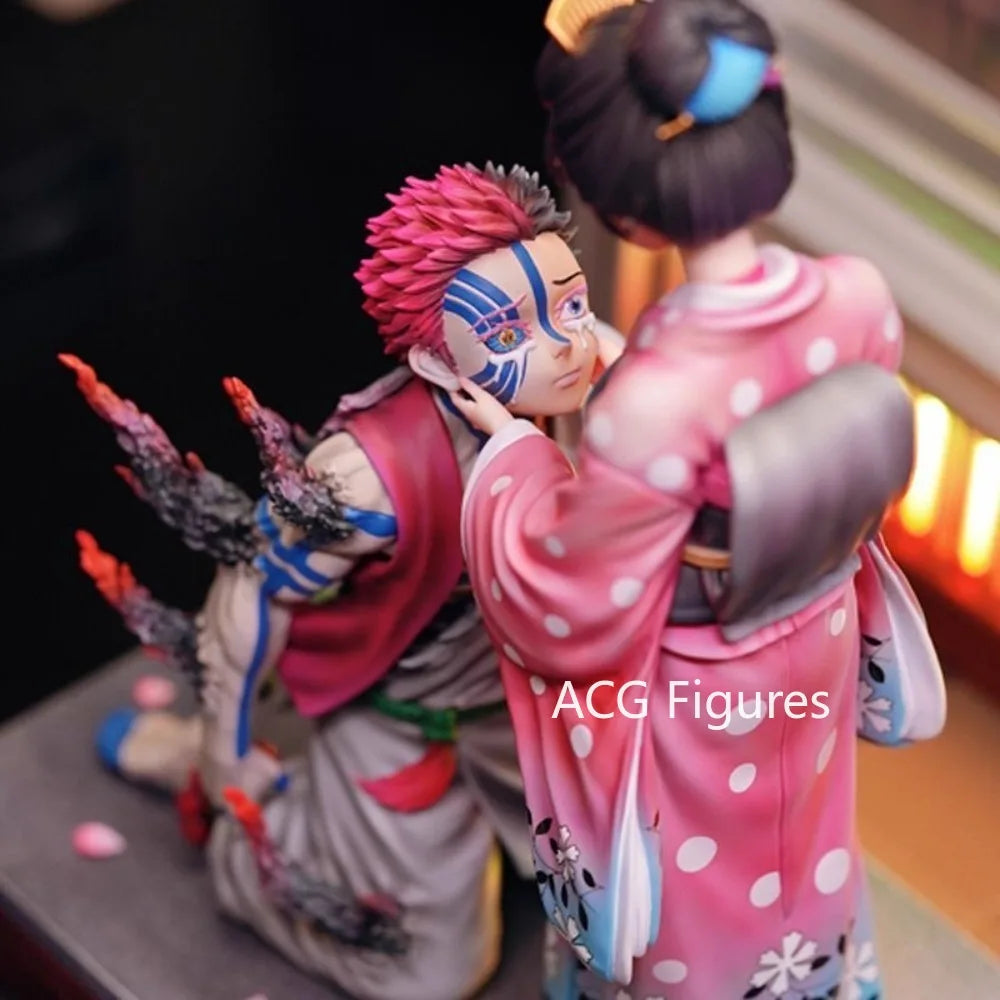 Set Figuras Akaza y Koyuki - Guardianes de la Noche | Diorama 26,5cm