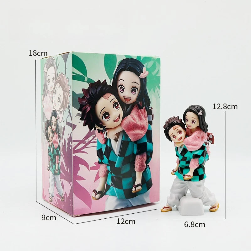 Figura Tanjiro y Nezuko Kamado - Demon Slayer | 12,8 cm