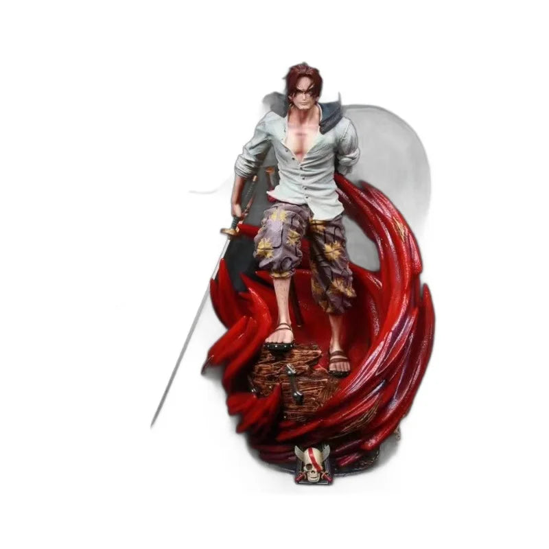 Figura Shanks Pelo Rojo - One Piece | Estatua GK 36cm