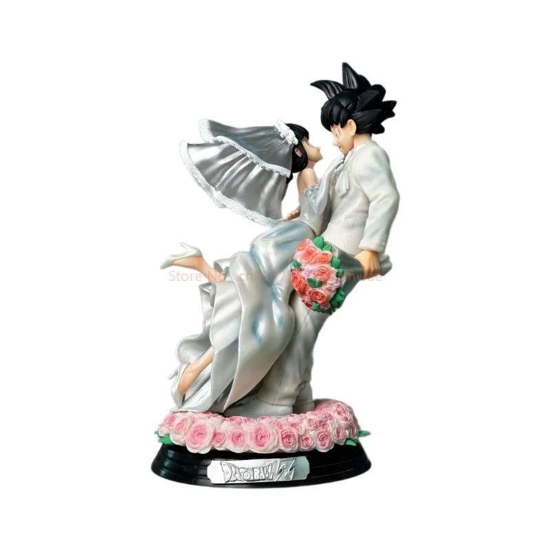 Figura Goku y Chichi - Dragon Ball | Goku y Chichi en versión boda 31cm