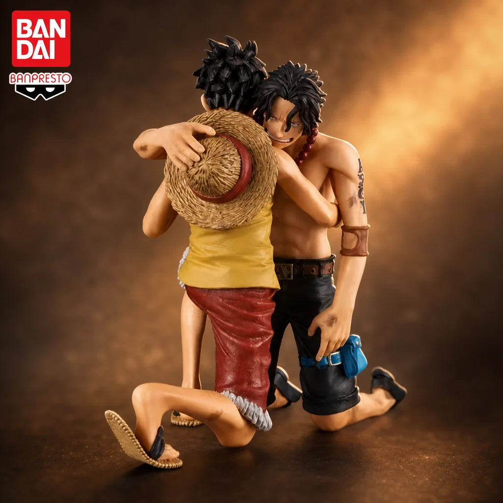 Figura Portgas D. Ace y Monkey D. Luffy - One Piece | Banpresto Dramatic Showcase 12cm