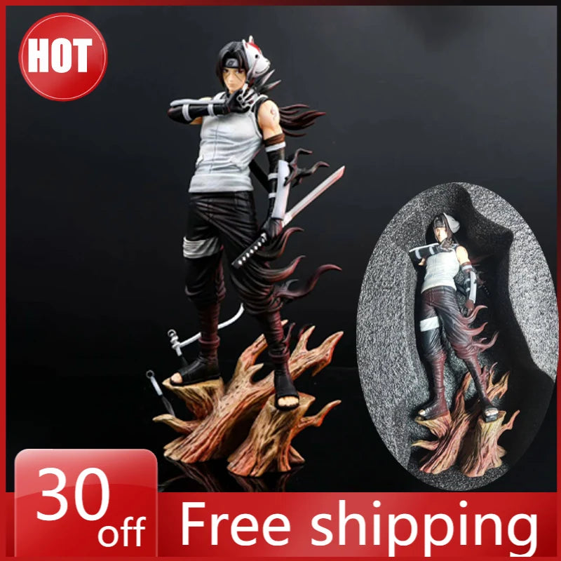 Figura Itachi Uchiha - Naruto Shippuden | ANBU con Mascara y Katana 25cm