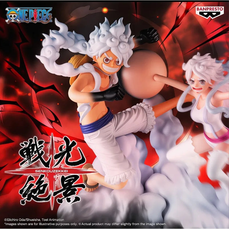 Figuras Luffy Gear 5 y Jewelry Bonney - One Piece | Bandai Banpresto Senkouzekkei