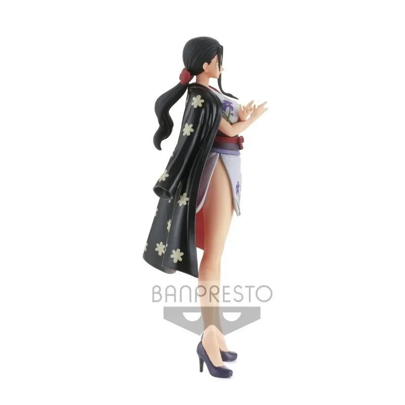 BANPRESTO-figura de acción de One Piece para niños, modelo de juguete de PVC de Bandai Original, DXF Wanno Country Nico Robin, regalo de Navidad