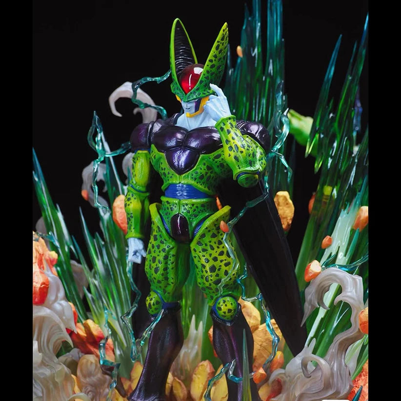 Figura Cell Perfecto - Dragon Ball Z | Estatua GK Efectos Energía 35cm