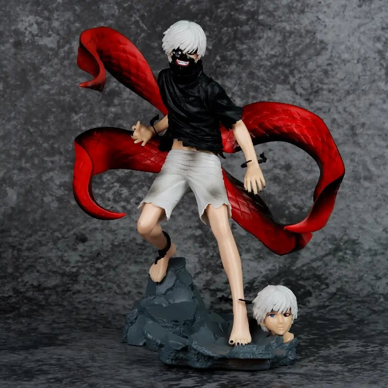 Figura Ken Kaneki - Tokyo Ghoul | Mascara y Kagune Rojo 22cm