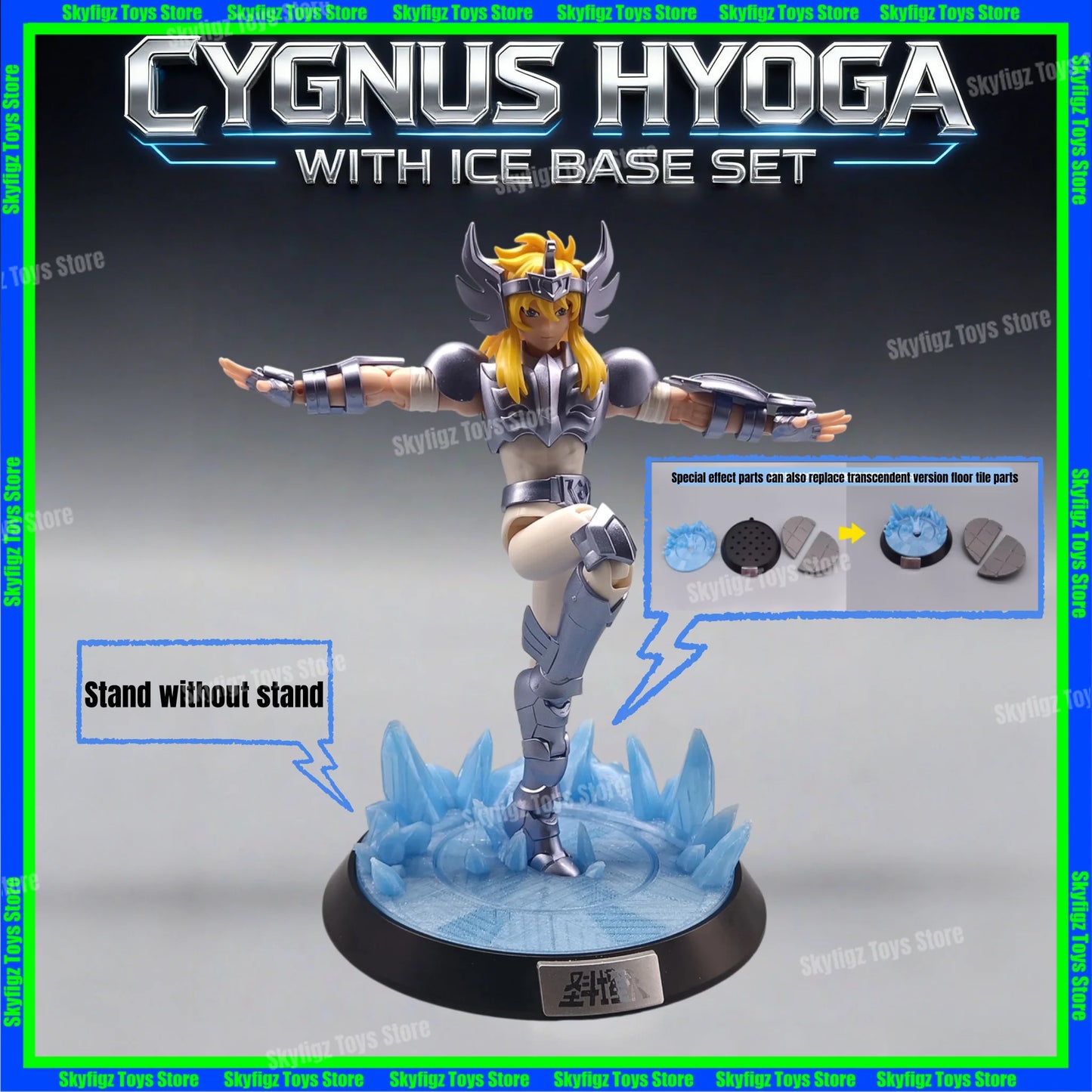 Base de Efectos de Hielo Cygnus y Acuario - Saint Seiya | Blokees