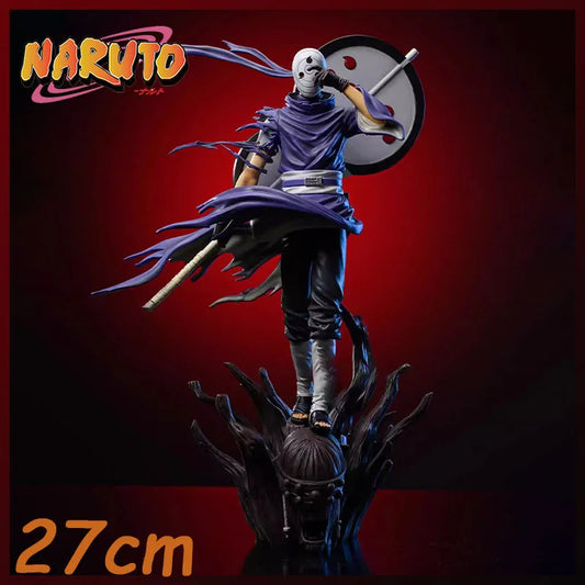 Naruto takes series Garage Kit uchiha madara Obito Uchiha Akatsuki double headed sculpture anime peripheral desktop ornament