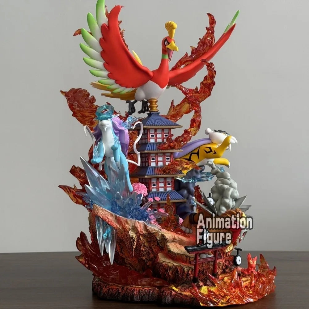 Figura Raikou, Suicune, Entei y Ho-Oh - Pokémon | 38cm
