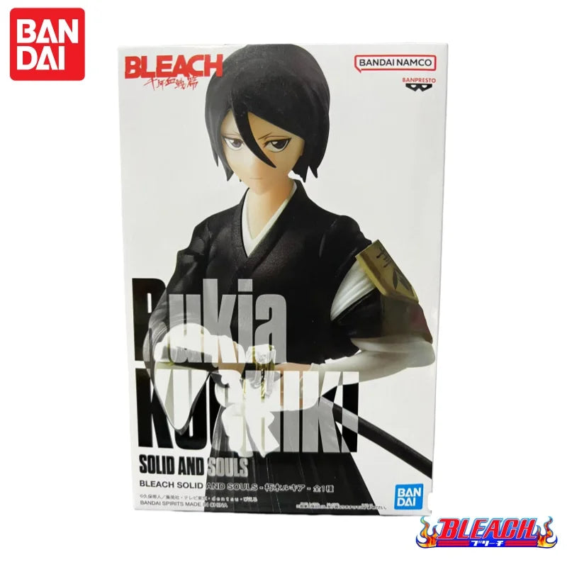 En Stock Bandai Original Bleach Banpresto Kuchiki Rukia figura de acción modelo muñeca nueva caja Anime figuras de acción de juguete