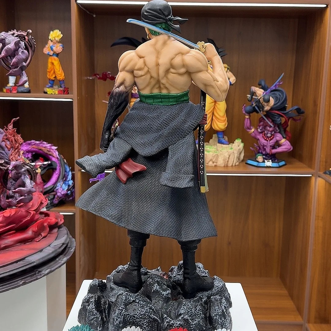 Figura Roronoa Zoro 5 Cabezas - One Piece | Intercambiable 50cm