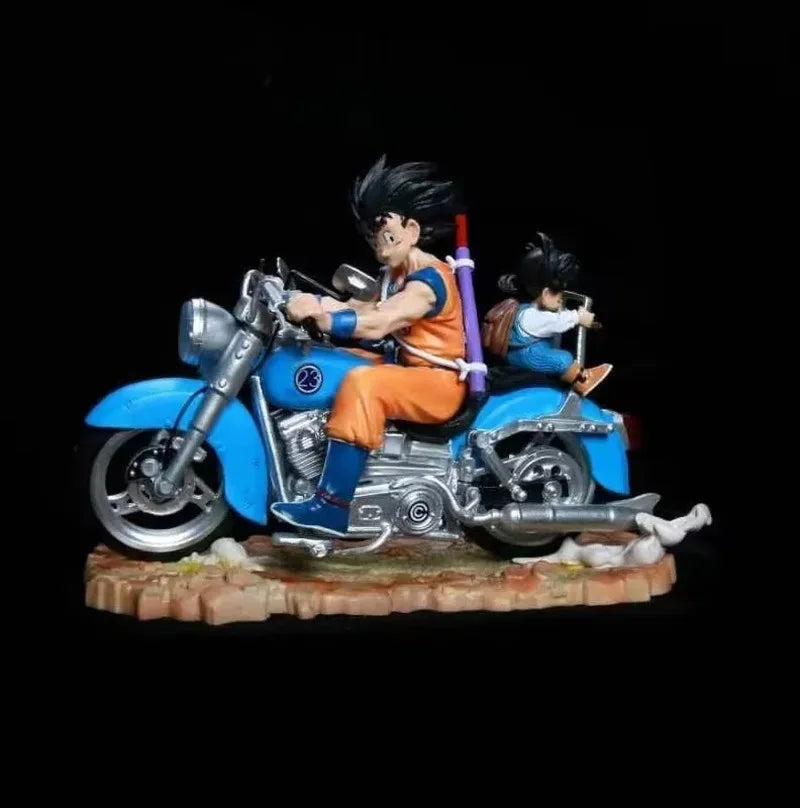 Figura Goku y Gohan en Moto - Dragon Ball