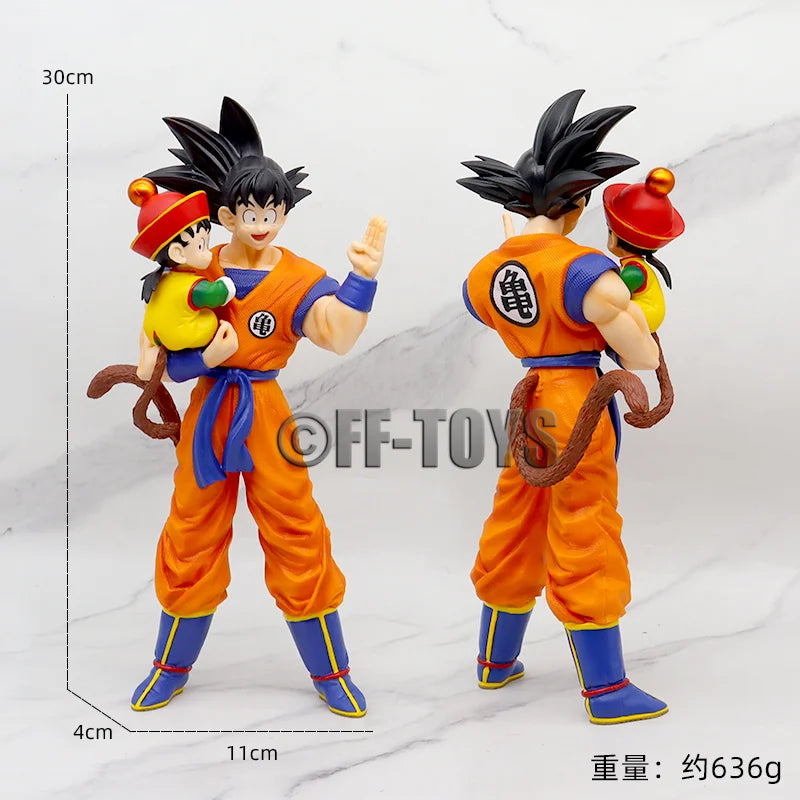 Figura Son Goku y Son Gohan - Dragon Ball | Estatuilla PVC 30cm