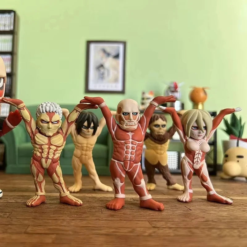 Figura Set Attack on Titan - Shingeki no Kyojin | Pack 5 Figuras 6cm