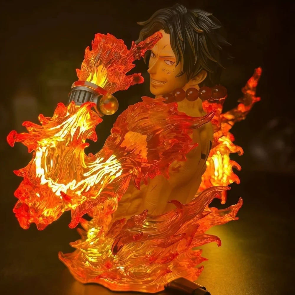 Figura Portgas D. Ace - One Piece | Estatua PVC con Luz