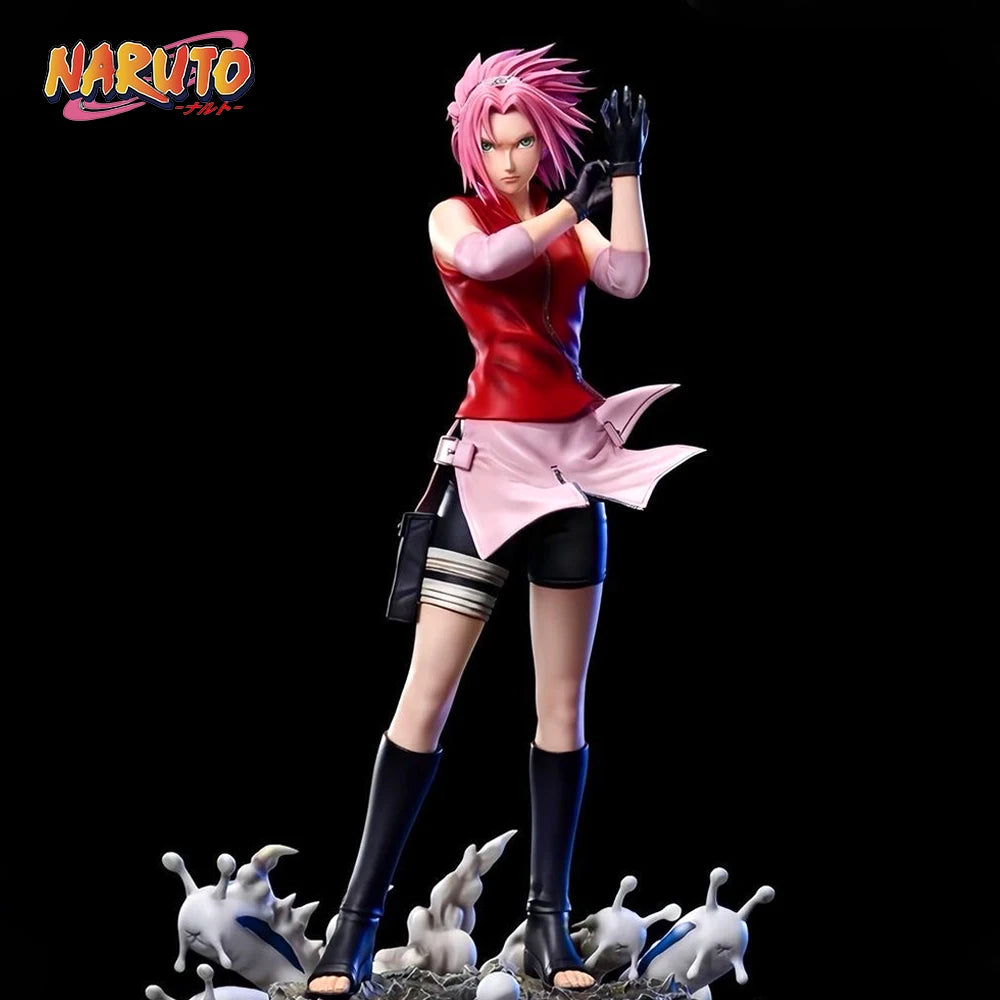 27,5 cm/10,83 pulgadas Anime NARUTO figura Haruno Sakura figuras de acción estatua de Pvc adorno de escritorio colección modelo juguetes regalos