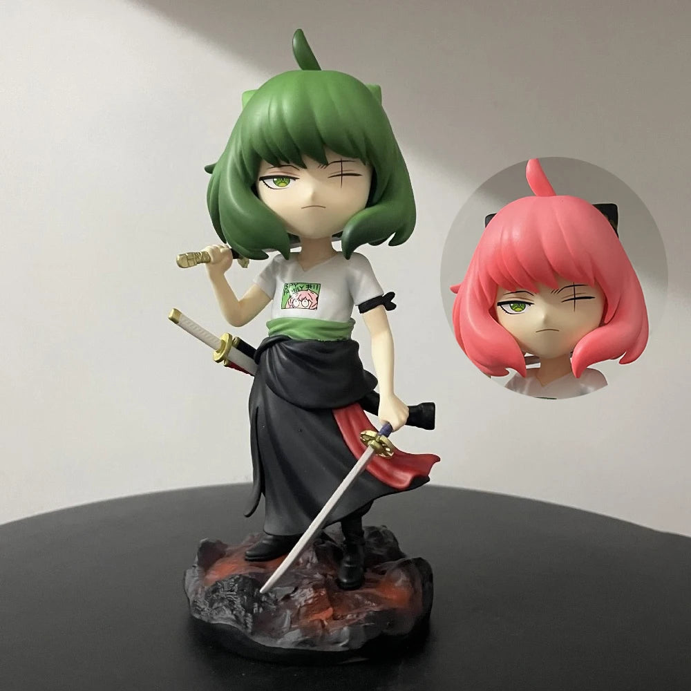 Figura Anya cosplay Zoro - Spy x Family x One Piece | GK 18,5cm