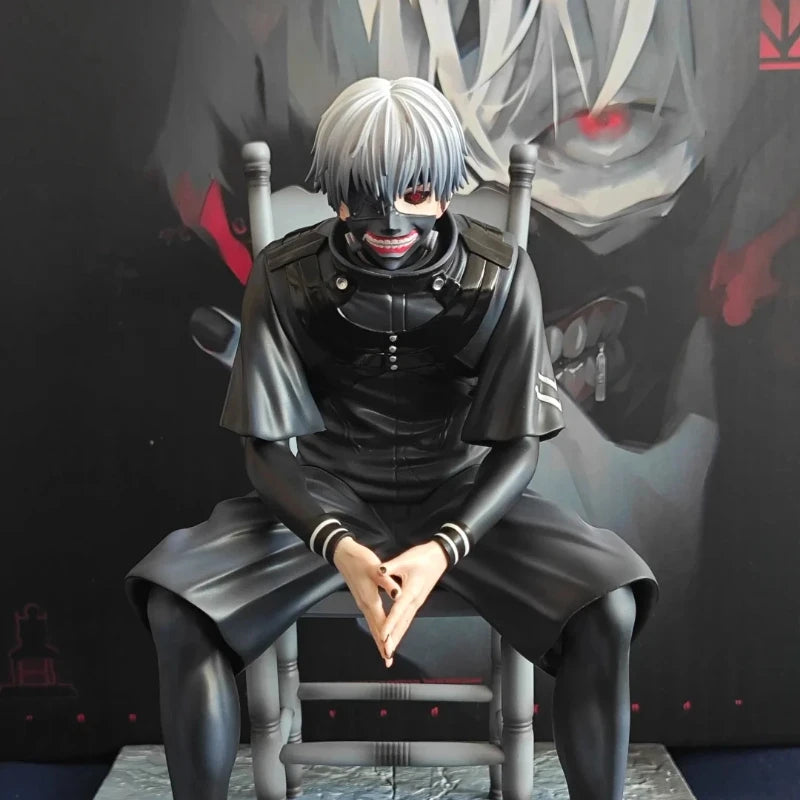 Figura Ken Kaneki Sentado 20cm - Tokyo Ghoul | GK Doble Cabeza