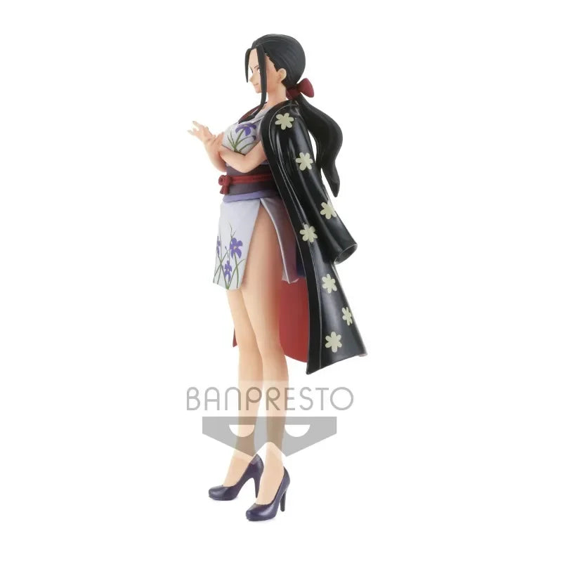 BANPRESTO-figura de acción de One Piece para niños, modelo de juguete de PVC de Bandai Original, DXF Wanno Country Nico Robin, regalo de Navidad