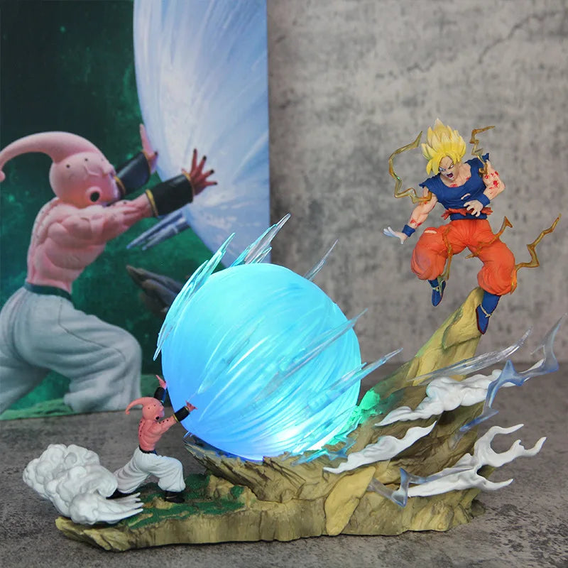 Figura Son Goku vs Majin Buu Genkidama - Dragon Ball Z | 21cm