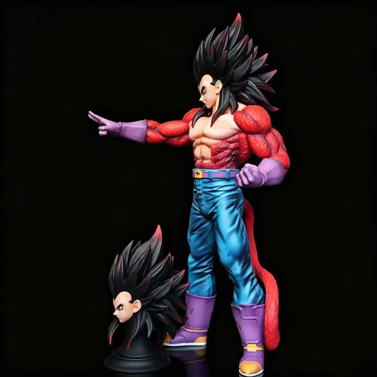 Figura Vegeta Super Saiyan 4 - Dragon Ball GT | Cabeza intercambiable