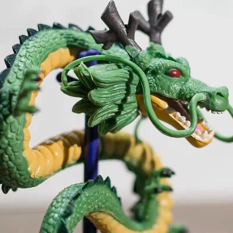 12Cm Dragon Ball Cyan Dragon Handmade Model Figure Decoration Z Anime Dragon Doll Toy Decoration Birthday Gift