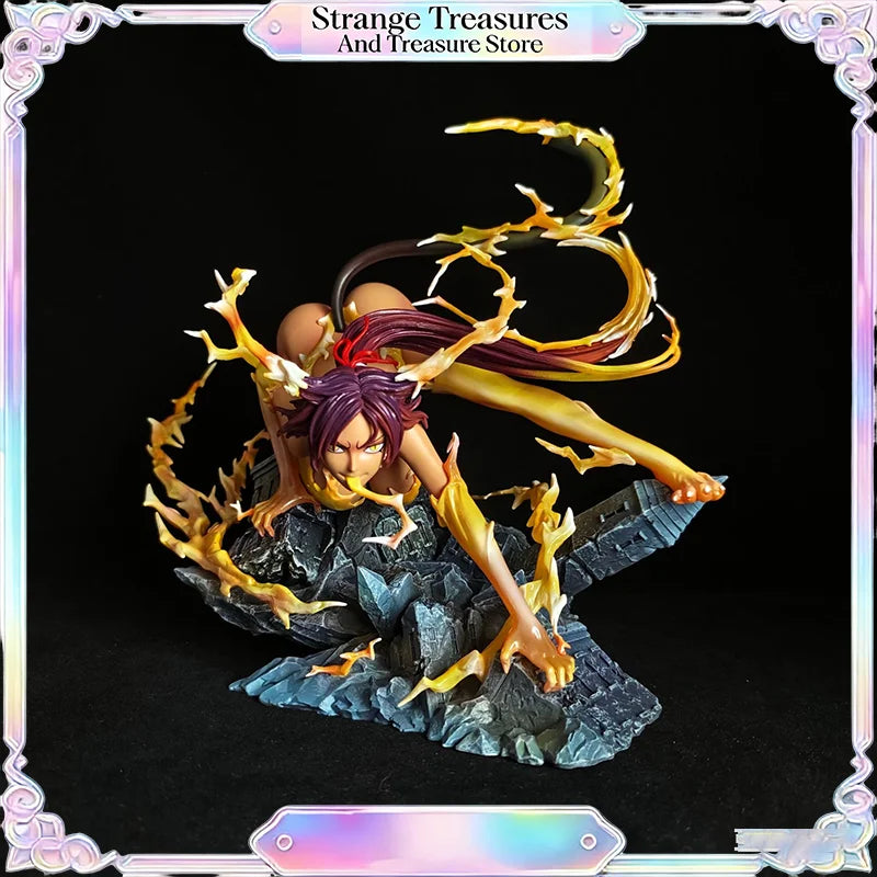 Figura Yoruichi Shihouin Shunko - Bleach | GK Estatua Diorama 23cm