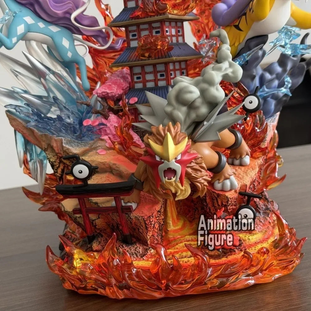 Figura Raikou, Suicune, Entei y Ho-Oh - Pokémon | 38cm