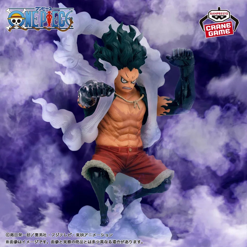 Original en Stock Banpresto Koa rey del artista equipo especial de una pieza cuarto mono D Luffy figura modelo juguetes en caja regalo genuino