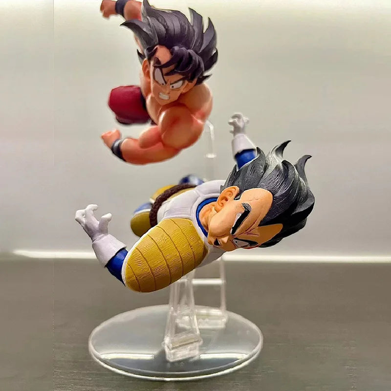 Set Figuras Son Goku Kaioken vs Vegeta - Dragon Ball Z | PVC