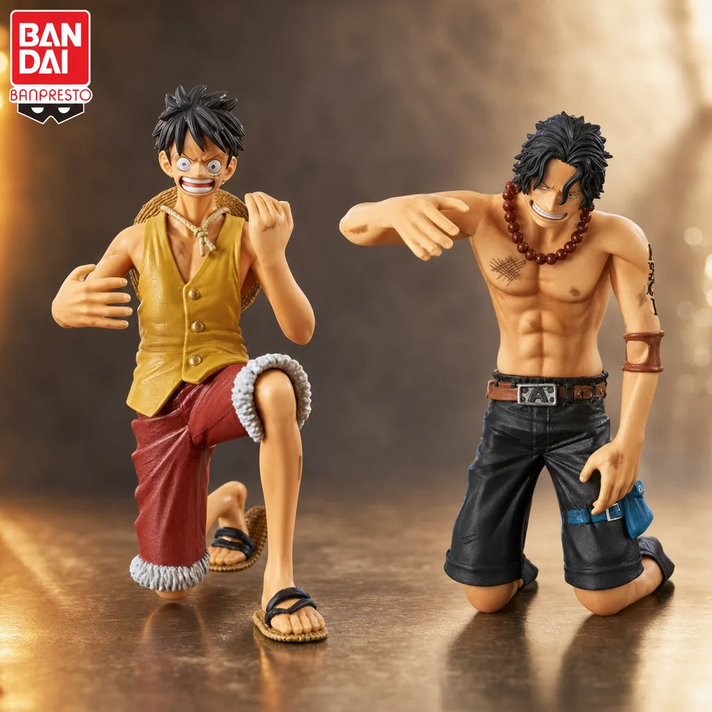 Figura Portgas D. Ace y Monkey D. Luffy - One Piece | Banpresto Dramatic Showcase 12cm