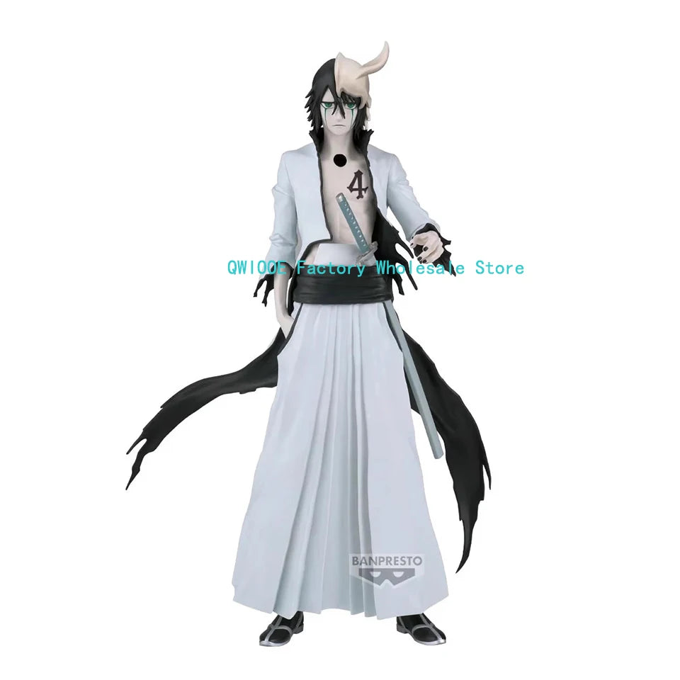Original genuino Bandai MAXIMATIC Bleach 22 cm ULQUIORRA CIFER figura de acción PVC colección modelo juguetes regalos QWIOOE al por mayor