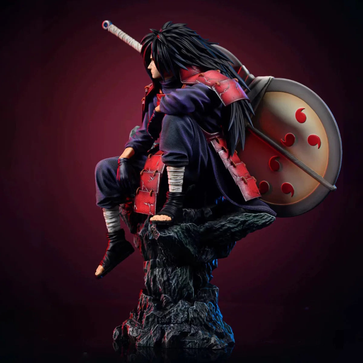 Figura Uchiha Madara - Naruto | Uchiha Madara en pose de combate 30cm
