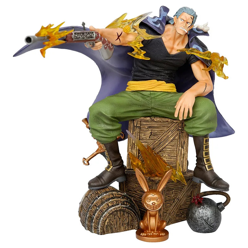 Figura Ben Beckman Versión Batalla - One Piece | Pose Sentado con Rifle
